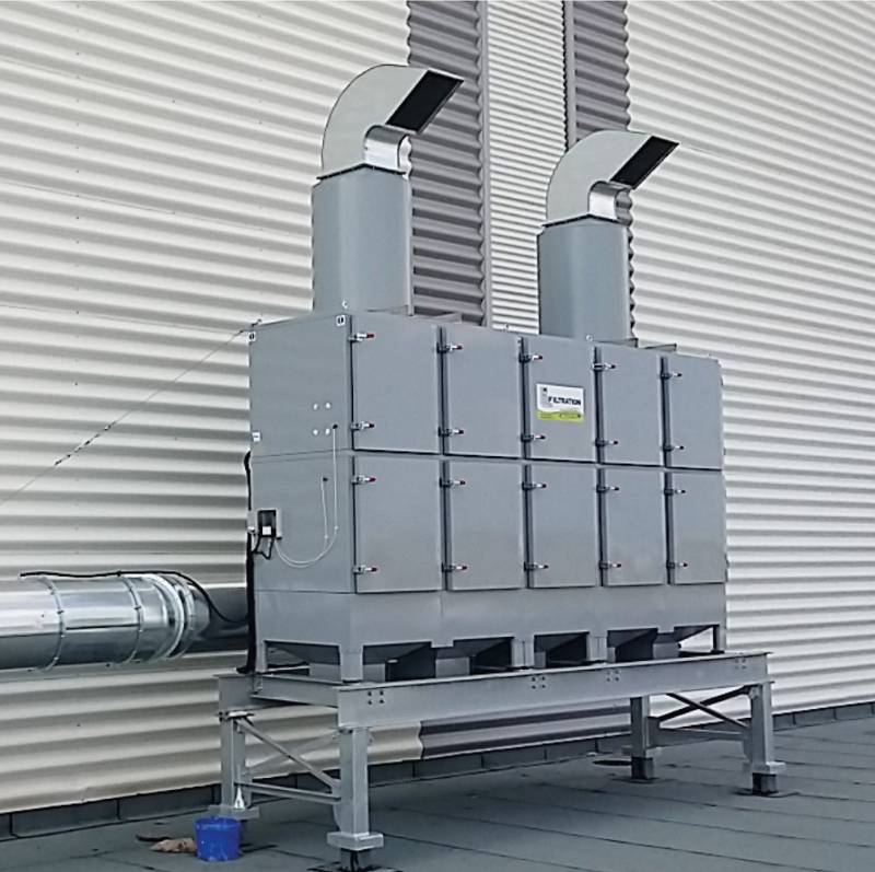 Statischer Filter für Ölnebel MIST COMPACT™ – kompakt und effizient für saubere Industrieumgebungen. statischer filter fur olnebel mist compact hf group
